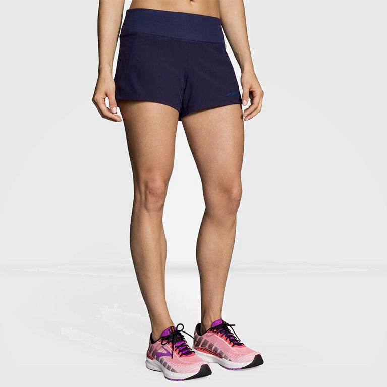 Brooks Chaser 3 Womens Running Shorts Ireland Blue (NKRP-04913)